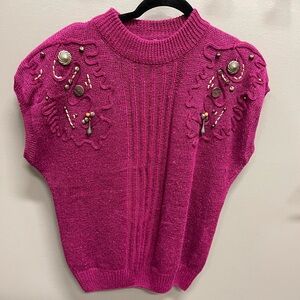 Vintage Colter Bay Pink Knit Sweater